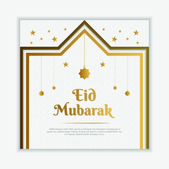 Eid Mubarak luxury ornamental Islamic background with Islamic pattern