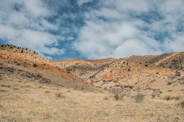 landscape and sky in the desert