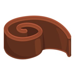 Chocolate butter icon cartoon vector. Candy cocoa. Piece bar