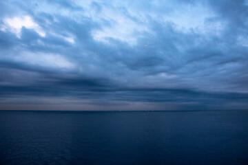 clouds over the sea