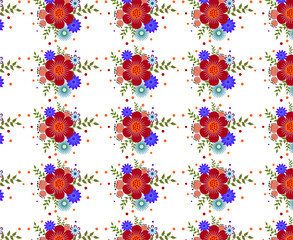 Abstract vector floral pattern. Can be used for web design, postcards, textiles.EPS10.