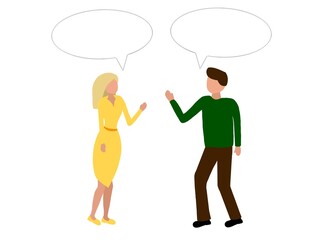 people talking with Talking bubble, Communication 