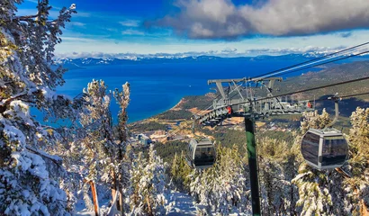 Fotobehang best scenic view of south lake tahoe from top © Gg5795/Wirestock
