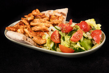 salad with chicken and vegetables