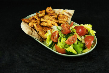 salad with chicken and vegetables