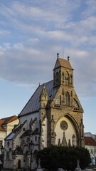 Fototapeta na wymiar Architecture. Cathedral and old town
