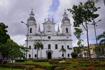 Fototapeta na wymiar Cathedral of Our Lady da Graça – See of Belém, Brazil.