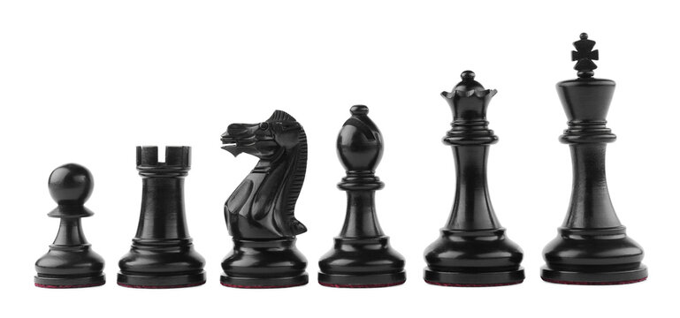 Compass Chess Pieces On White Background Stock Photo 666437362