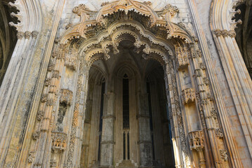 Königsgräber in der Kapellenanlage im Kloster von Batalha, Portugal
