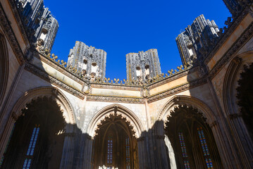 Fototapeta na wymiar Kapellenanlage im Kloster von Batalha, Portugal