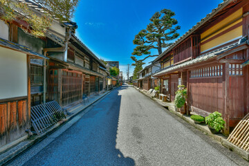 滋賀県　近江八幡の町並み