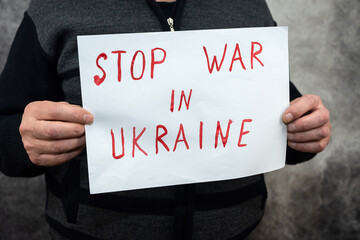 Protest against the Russian intervention to Ukraine