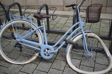 Bicycle with broken wheel in Luxembourg