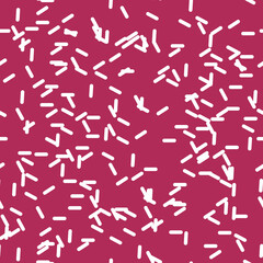 Sprinkles seamless pattern. Sprinkles on solid background repeating pattern design. Vector illustration