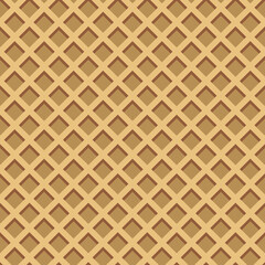 Seamless realistic wafer pattern for concept design. Sweet seamless. Vector illustration