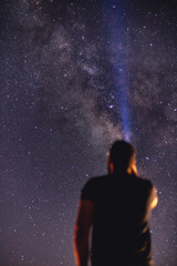 milky way galaxy stars background 