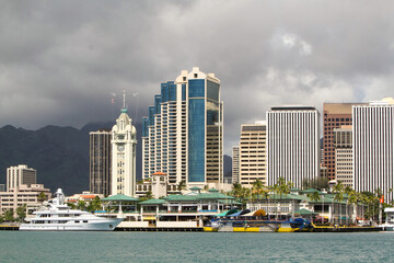 Aloha Tower Honolulu Hawaii © Jay Metzger/Wirestock