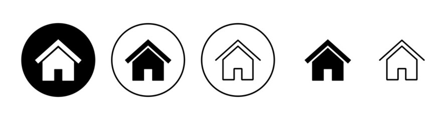 Fototapeta premium House icons set. Home sign and symbol