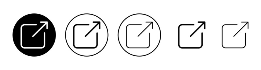 Share icons set. Sharing sign and symbol