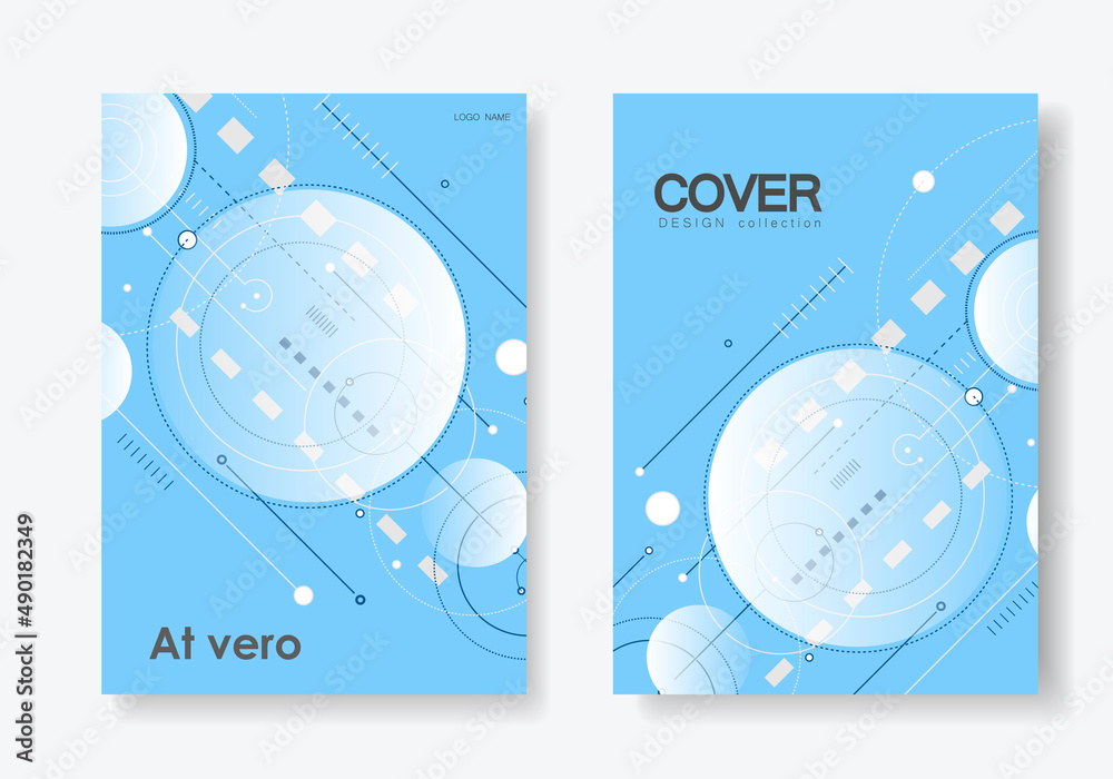 Poster arrow communication dynamic interface. circles and lines and squares digital technology background. 