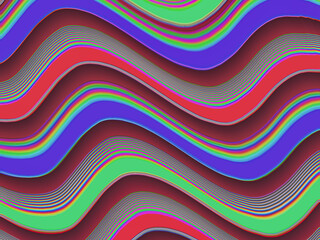 Abstract colorful offset background