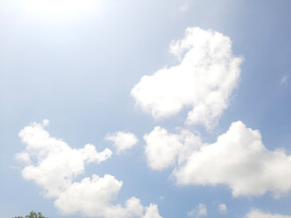 blue sky with clouds