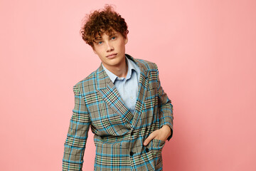 guy with red curly hair gesturing with his hands emotions checkered jacket Lifestyle unaltered