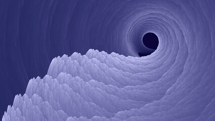 Arrière-plan fractal de vortex en spirale moelleux très péri organique.