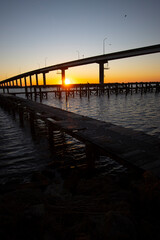 Obraz premium Hwy 98 Bridge from Apalachicola, FL to East Bay, FL.