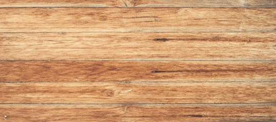 Fototapeta premium Real wood texture background, top view wooden plank panel