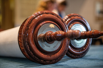 Closeup shot of an element of bat mitzvah