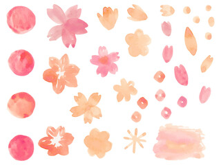 桜や花の素材セット