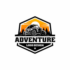 off road buggy UTV logo vector © winana