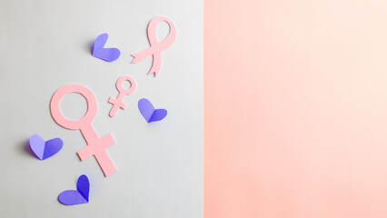 international women's day march 8 with paper cutouts