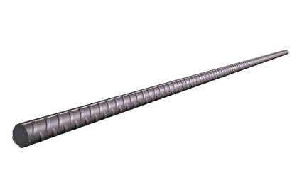 3D rendering of a reinforcements steel TMT bar