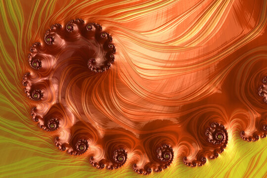 Abstract Orange Digital Render Of A Background For Wallpapers