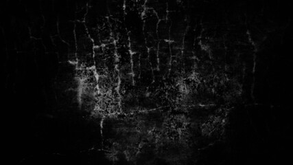 Closeup of a dark grunge background with white scratches with copyspace