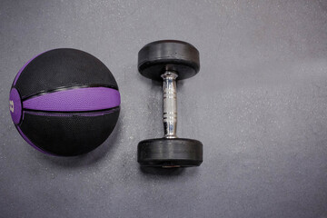 gym machines and weights