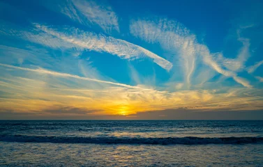 Cercles muraux Clearwater Beach, Floride Belle vue sur le coucher du soleil Clearwater Beach, Floride