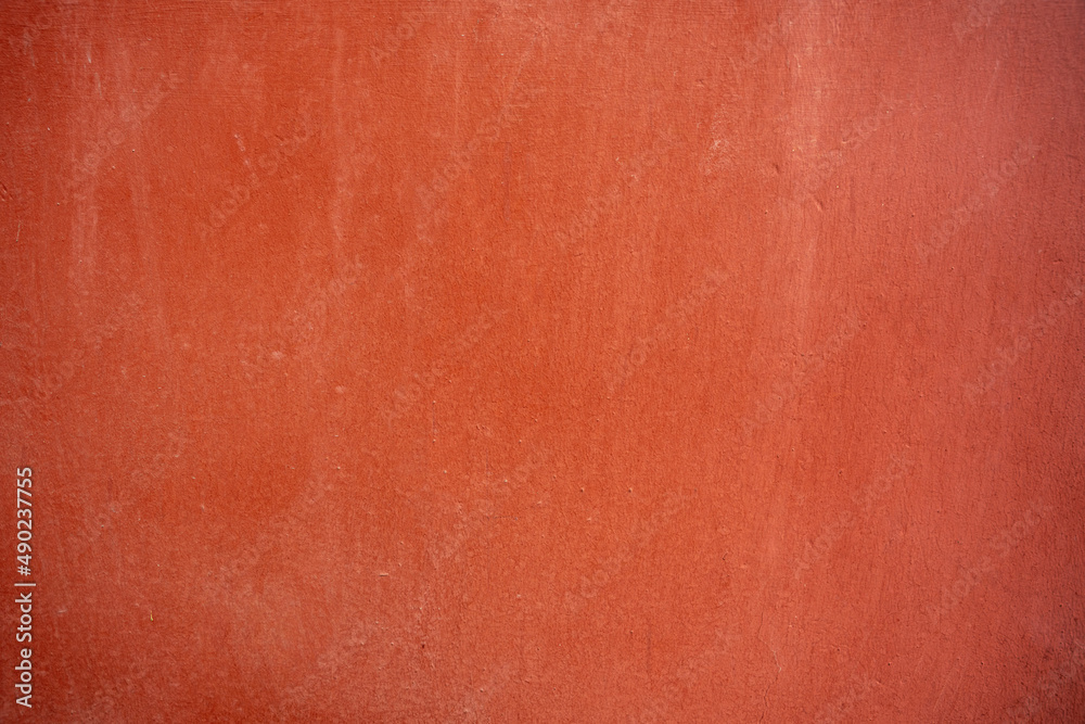 Poster closeup of a terracotta color background