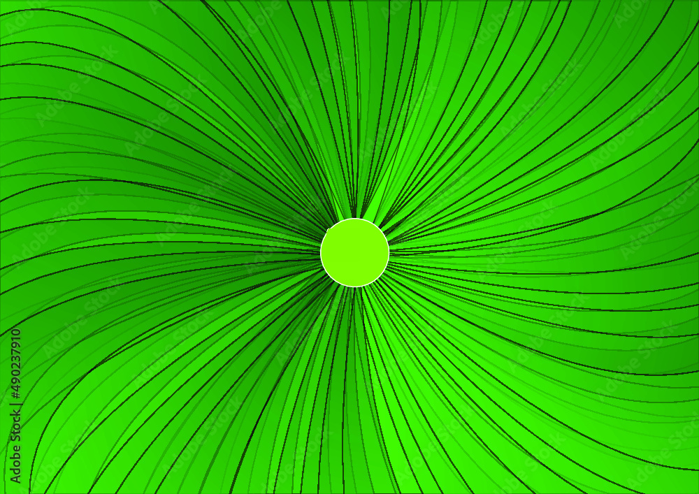 Poster Vector of a Green spiral texture