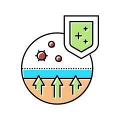 Fototapeta passive immunity color icon vector illustration obraz
