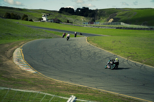Professional motorcycling in Sonoma raceway