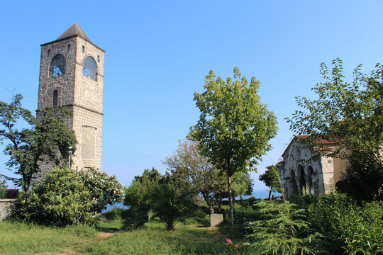 Beautiful shot of St. Mary Church, Moscopole