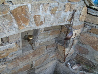 Landscape in mountain and some very old houses 