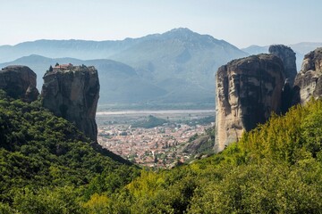 Looking Down on Meteora, Greece