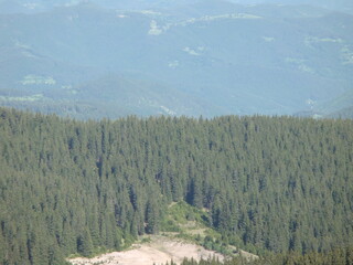 Landscape in mountain and some very old houses 