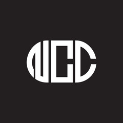 NCC letter logo design on black background. NCC creative initials letter logo concept. NCC letter design.