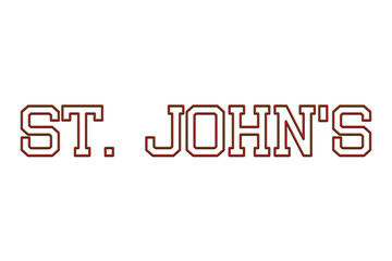 Canada city name embroidery design