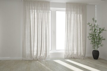 Modern interior design. 3D illustration